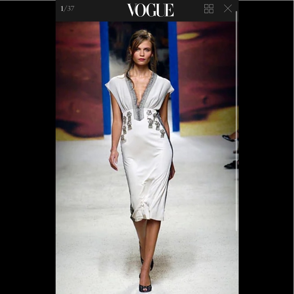 Pollini by Rifat Ozbek Safety Pin Dress
